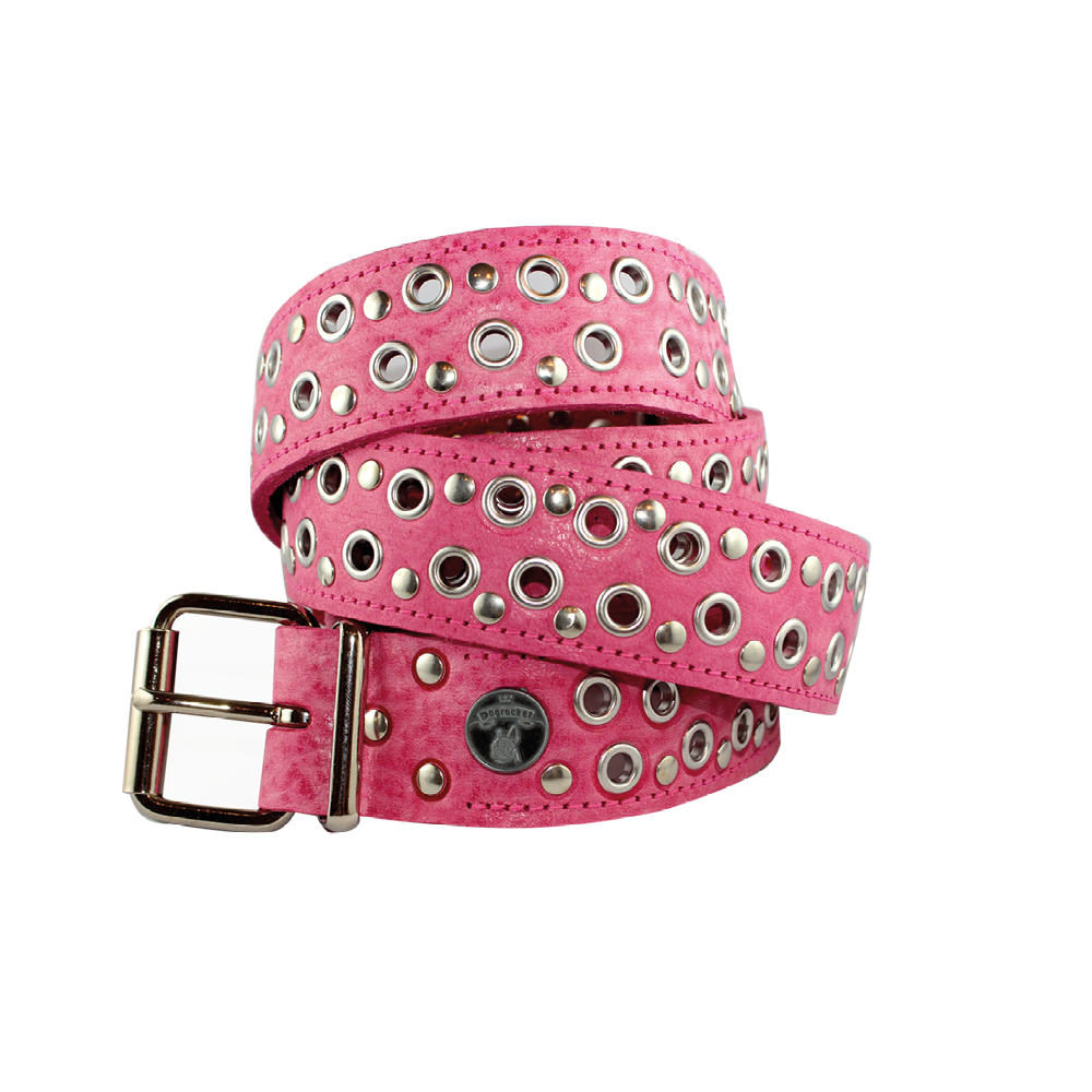 Fettledergürtel mit Nieten