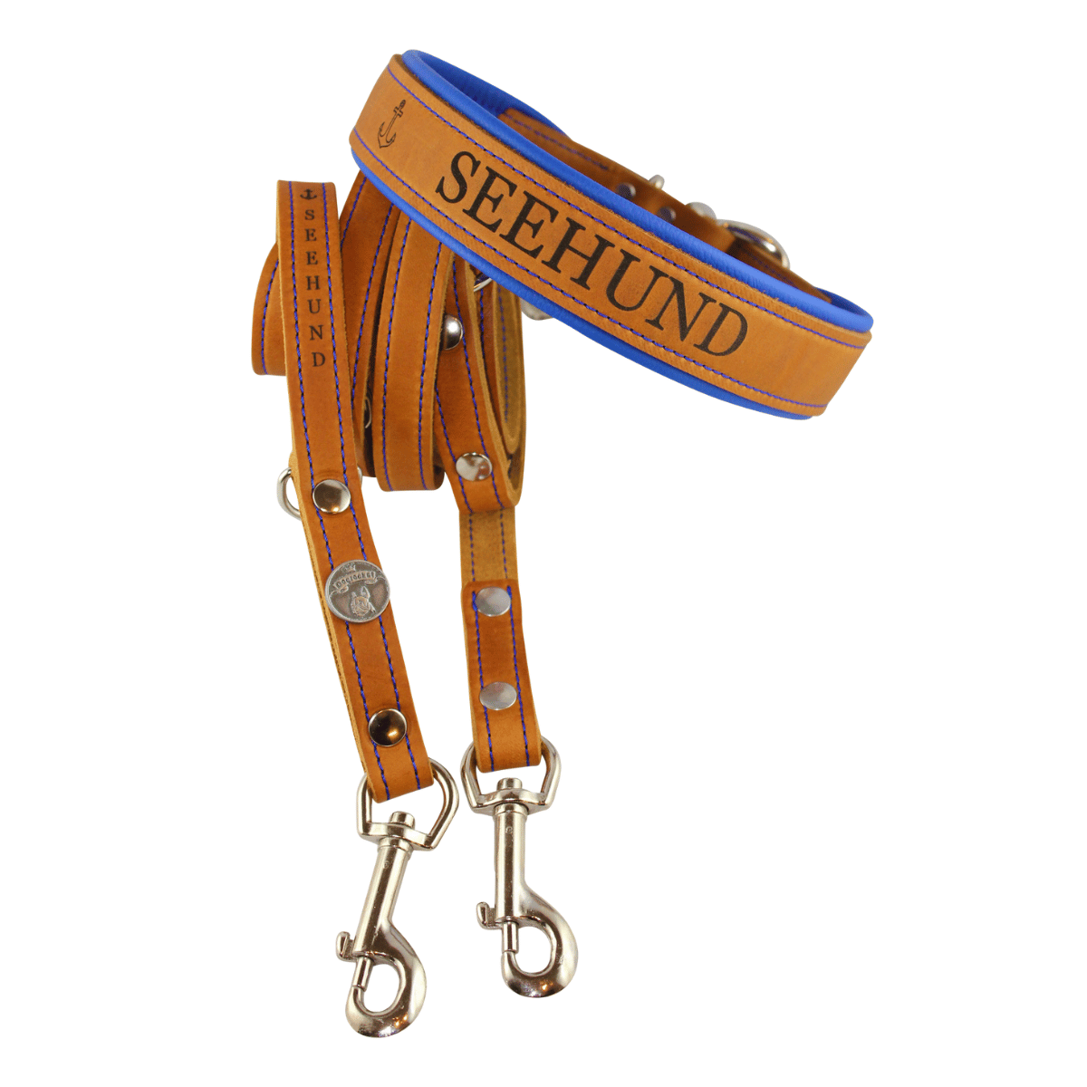 Lederhalsband Maritime-Edition, mit Gravur, im Set