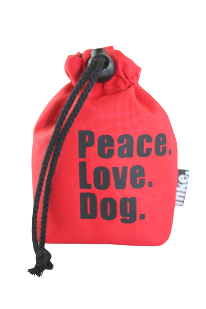 Leckerlibeutel Peace Love Dog