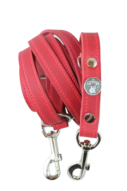 Fettlederleine genäht