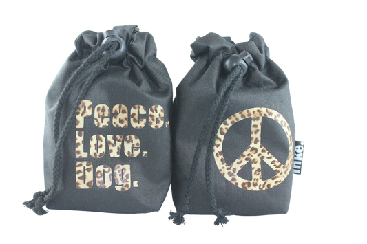 Leckerlibeutel im Set Peace & Love