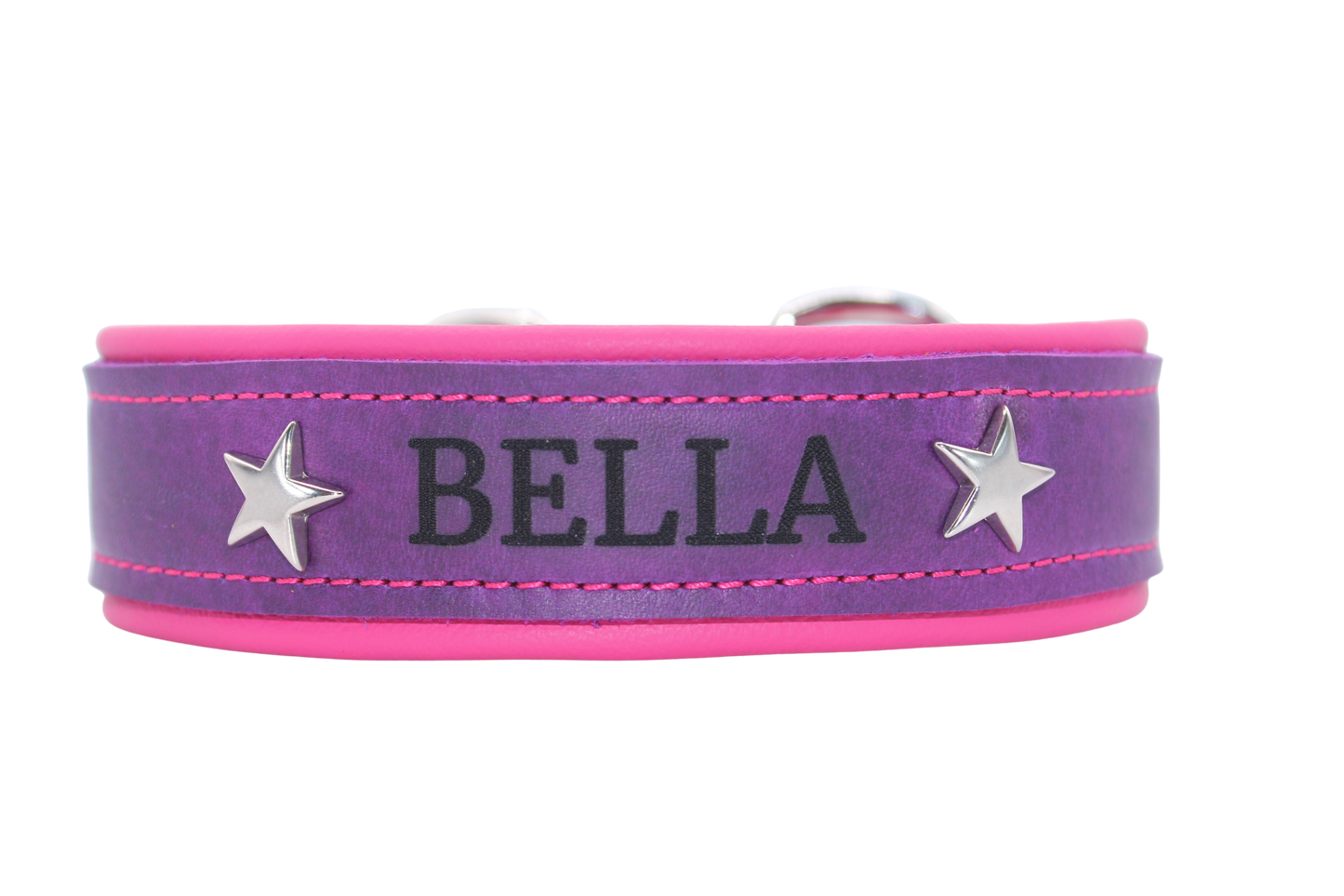 Lederhalsband Luma, mit Namen & Sternen