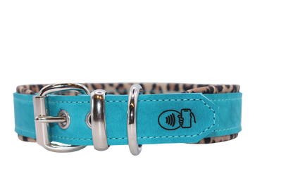 Lederhalsband mit Namen & NFC Chip